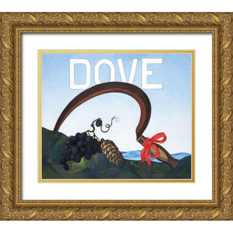 Dove Gold Ornate Wood Framed Art Print with Double Matting by Demuth, Charles