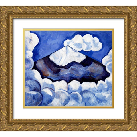 Popocatepetl-Spirited Morning Gold Ornate Wood Framed Art Print with Double Matting by Hartley, Marsden