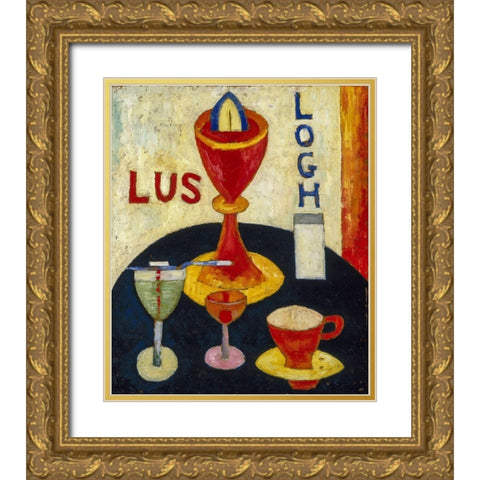 Handsome Drinks Gold Ornate Wood Framed Art Print with Double Matting by Hartley, Marsden