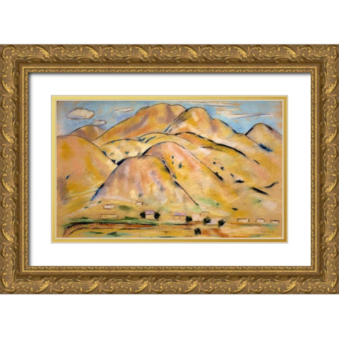 Arroyo Hondo Gold Ornate Wood Framed Art Print with Double Matting by Hartley, Marsden