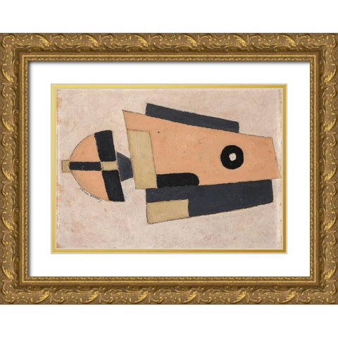 Movement-Bermuda Gold Ornate Wood Framed Art Print with Double Matting by Hartley, Marsden