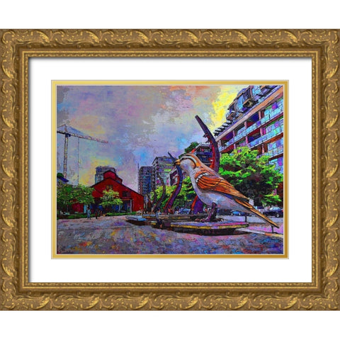 Craft Gold Ornate Wood Framed Art Print with Double Matting by Ghanooni, Sarah