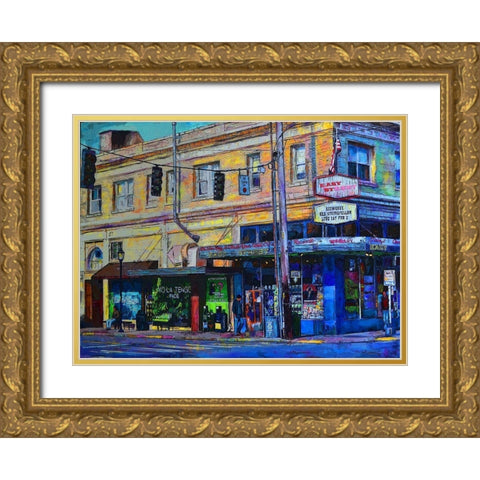 Easy Street Gold Ornate Wood Framed Art Print with Double Matting by Ghanooni, Sarah