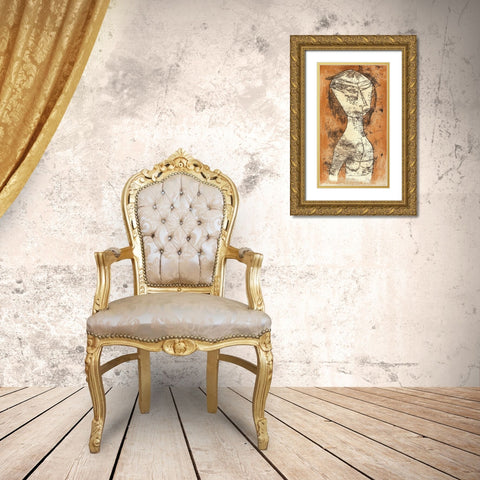 The Saint of the Inner Light Gold Ornate Wood Framed Art Print with Double Matting by Klee, Paul