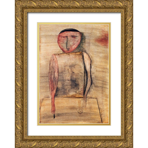 Doctor Gold Ornate Wood Framed Art Print with Double Matting by Klee, Paul