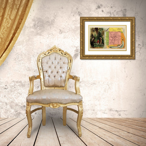 New Mexico Gold Ornate Wood Framed Art Print with Double Matting by Arbuckle Brothers