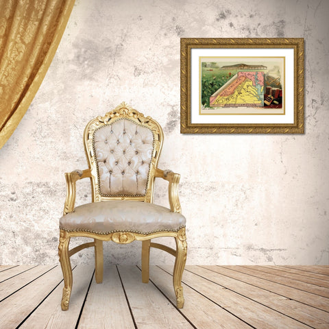 Virginia Gold Ornate Wood Framed Art Print with Double Matting by Arbuckle Brothers