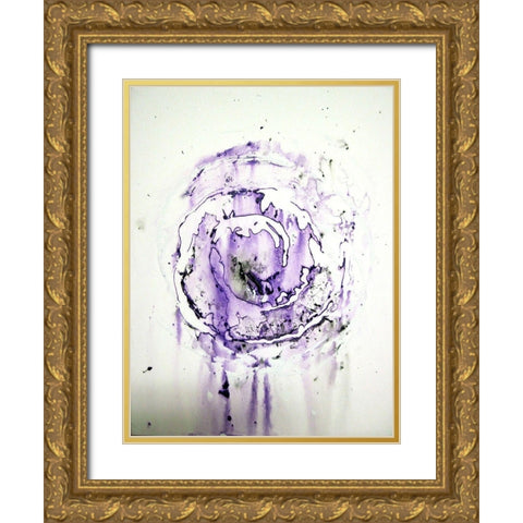 Mind Spiral #3 Gold Ornate Wood Framed Art Print with Double Matting by Clement, Diane