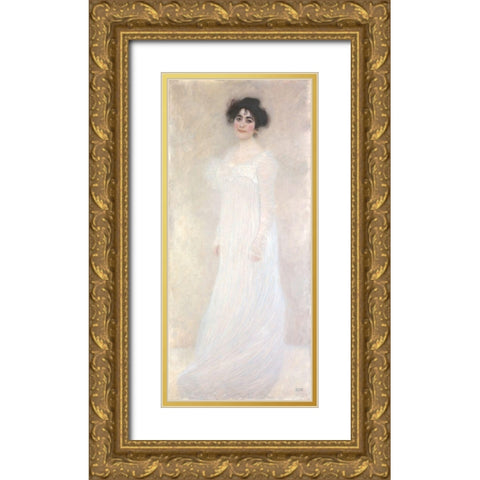 Serena Pulitzer Lederer Gold Ornate Wood Framed Art Print with Double Matting by Klimt, Gustav