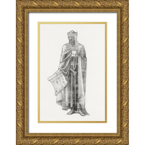Robert the Bruce Gold Ornate Wood Framed Art Print with Double Matting by Burneâ€“Jones, Edward