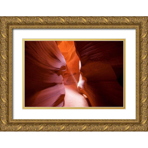 Slot Canyons Gently carved from the Navajo Sandstone-Arizona Gold Ornate Wood Framed Art Print with Double Matting by Highsmith, Carol