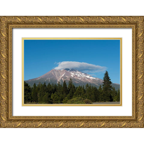 Mount Shasta-California Gold Ornate Wood Framed Art Print with Double Matting by Highsmith, Carol