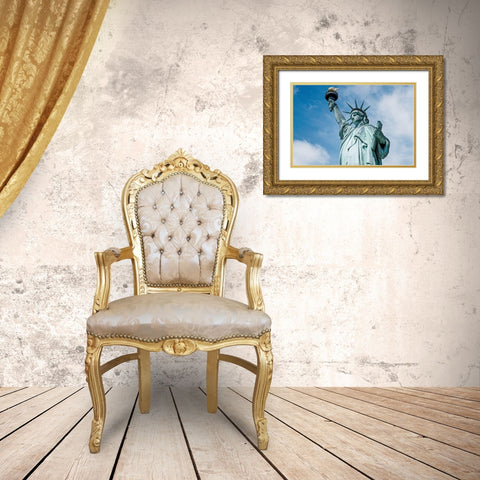 The Statue of Liberty in New York Gold Ornate Wood Framed Art Print with Double Matting by Highsmith, Carol