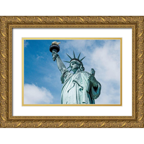 The Statue of Liberty in New York Gold Ornate Wood Framed Art Print with Double Matting by Highsmith, Carol