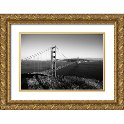 Golden gate bridge-San Fransisco USA Gold Ornate Wood Framed Art Print with Double Matting by Highsmith, Carol