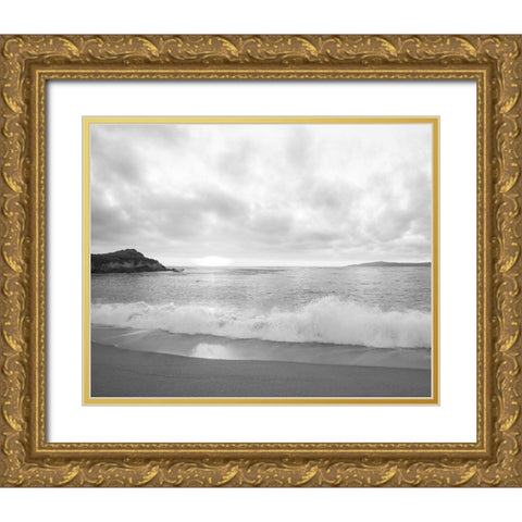 Pacific Coast Sunset at Monterey-California Gold Ornate Wood Framed Art Print with Double Matting by Highsmith, Carol