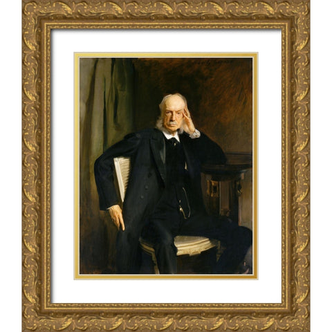 Henry G. Marquand Gold Ornate Wood Framed Art Print with Double Matting by Sargent, John Singer
