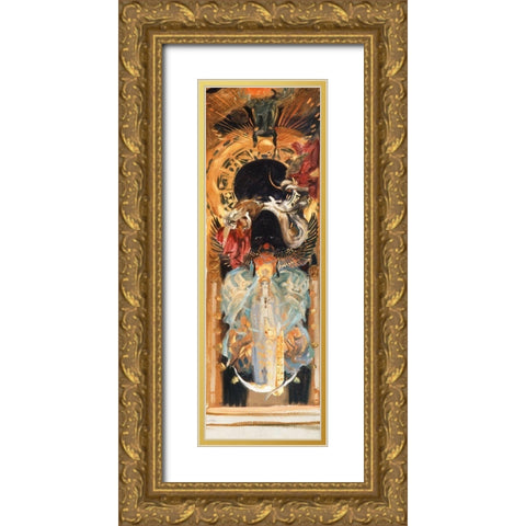 Astarte Gold Ornate Wood Framed Art Print with Double Matting by Sargent, John Singer