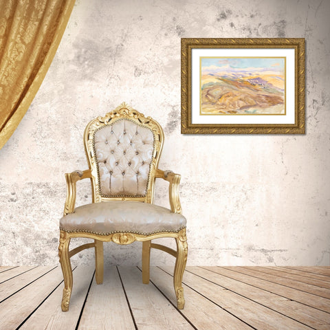 Sunset Gold Ornate Wood Framed Art Print with Double Matting by Sargent, John Singer