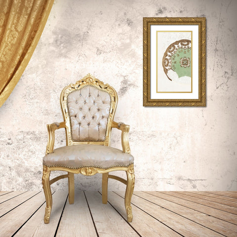 Design for a Noritake Plate VII Gold Ornate Wood Framed Art Print with Double Matting by Noritake Designs