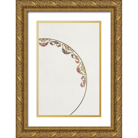 Design for a Noritake Plate XII Gold Ornate Wood Framed Art Print with Double Matting by Noritake Designs