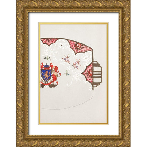 Design for a Noritake Platter II Gold Ornate Wood Framed Art Print with Double Matting by Noritake Designs