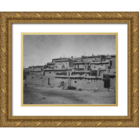 Zuni Pueblo-New Mexico Gold Ornate Wood Framed Art Print with Double Matting by OSullivan, Timothy H