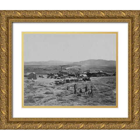 Oreana-Nevada Gold Ornate Wood Framed Art Print with Double Matting by OSullivan, Timothy H