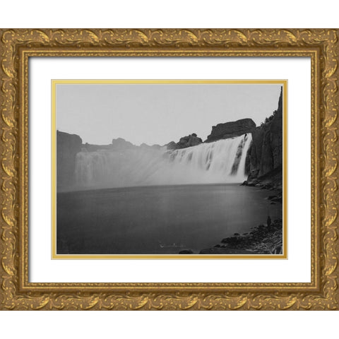 Shoshone Falls-Idaho Gold Ornate Wood Framed Art Print with Double Matting by OSullivan, Timothy H