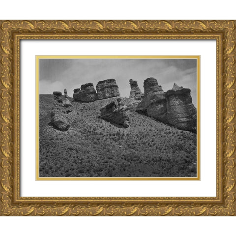 Witches Rock-Utah Gold Ornate Wood Framed Art Print with Double Matting by OSullivan, Timothy H