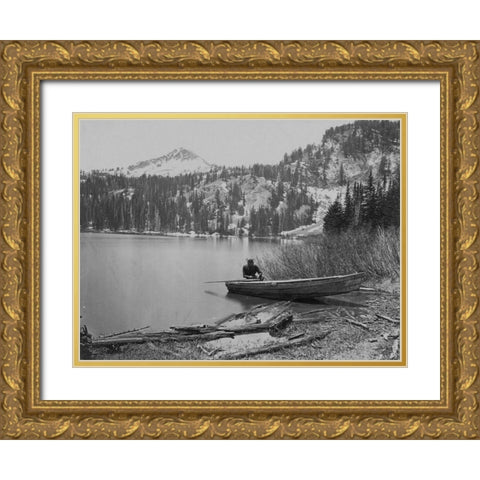 Cottonwood Lake-Utah Gold Ornate Wood Framed Art Print with Double Matting by OSullivan, Timothy H