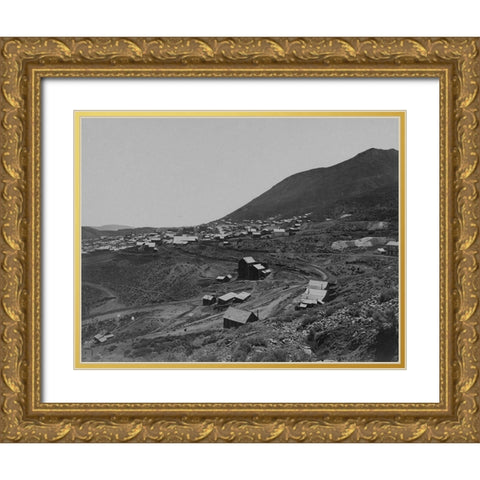 Virginia City-Nevada Gold Ornate Wood Framed Art Print with Double Matting by OSullivan, Timothy H