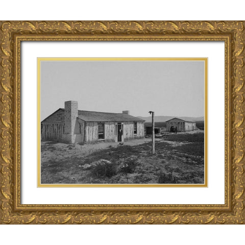 Ft. Ruby-Nevada Gold Ornate Wood Framed Art Print with Double Matting by OSullivan, Timothy H