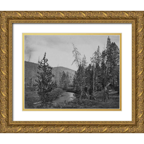 Upper Bear River-Utah Gold Ornate Wood Framed Art Print with Double Matting by OSullivan, Timothy H