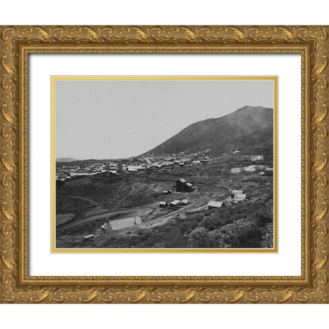 Virginia City-Nevada Gold Ornate Wood Framed Art Print with Double Matting by OSullivan, Timothy H
