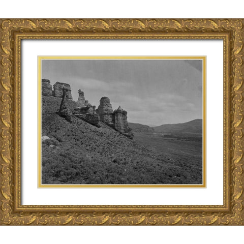 Witches Rocks-Utah Gold Ornate Wood Framed Art Print with Double Matting by OSullivan, Timothy H