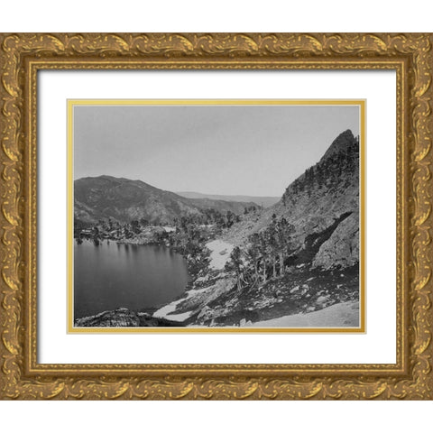 Lake Marian-Humboldt-Nevada Gold Ornate Wood Framed Art Print with Double Matting by OSullivan, Timothy H