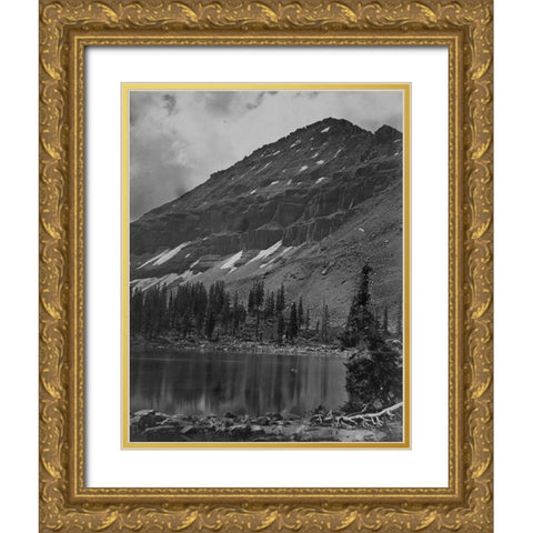 Mt. Agassiz-Uinta Mountains-Utah Gold Ornate Wood Framed Art Print with Double Matting by OSullivan, Timothy H