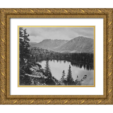 Lake Lall-Uinta Mountains-Utah Gold Ornate Wood Framed Art Print with Double Matting by OSullivan, Timothy H