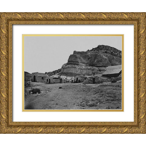 Water rhyolites-near Logan Springs-Nevada Gold Ornate Wood Framed Art Print with Double Matting by OSullivan, Timothy H