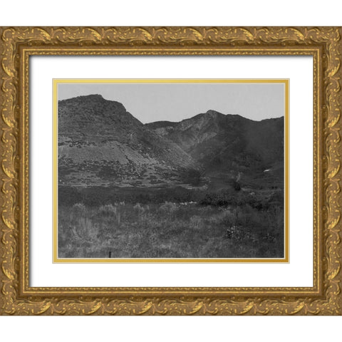 Wahsatch near Ogden-Utah Gold Ornate Wood Framed Art Print with Double Matting by OSullivan, Timothy H