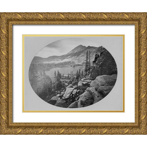Lake Lall-Uinta Mountains-Utah Gold Ornate Wood Framed Art Print with Double Matting by OSullivan, Timothy H