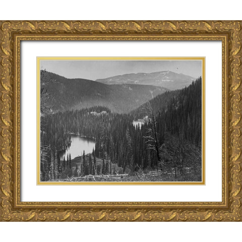 Lost lakes near Meigs Peak-Colorado Gold Ornate Wood Framed Art Print with Double Matting by OSullivan, Timothy H