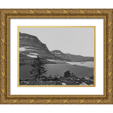 Upland Lake-Humboldt Mountains-Nevada Gold Ornate Wood Framed Art Print with Double Matting by OSullivan, Timothy H