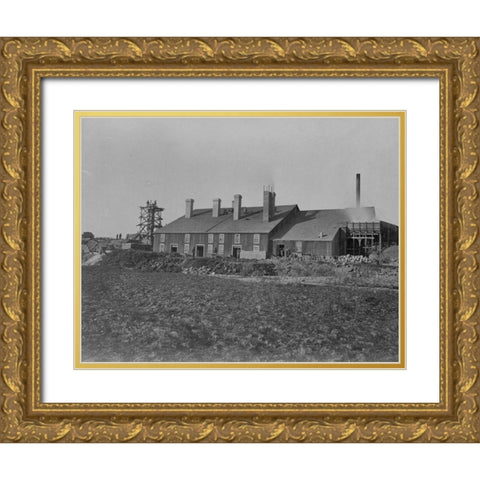 Smelting works-Oreana-Nevada Gold Ornate Wood Framed Art Print with Double Matting by OSullivan, Timothy H