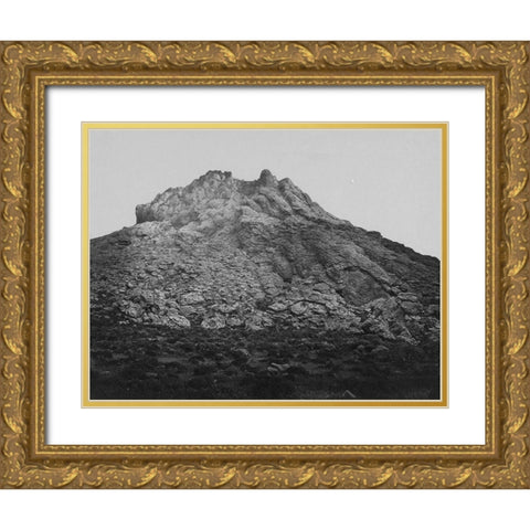 Top of Anaho Island Pyramid Lake-Nevada Gold Ornate Wood Framed Art Print with Double Matting by OSullivan, Timothy H