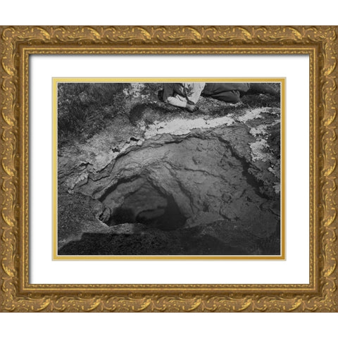 Hot Spring-Ruby Valley-Nevada Gold Ornate Wood Framed Art Print with Double Matting by OSullivan, Timothy H