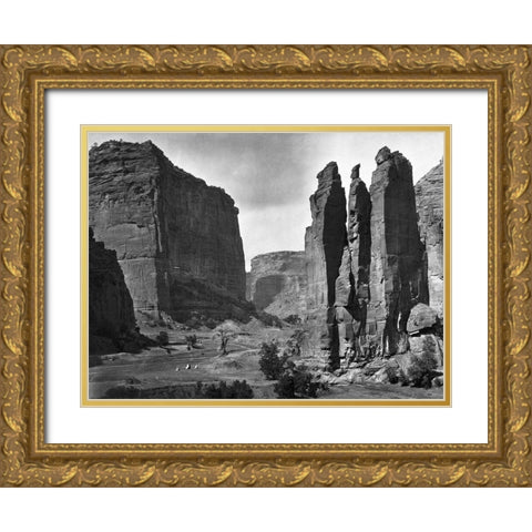 Canyon de Chelly Gold Ornate Wood Framed Art Print with Double Matting by OSullivan, Timothy H