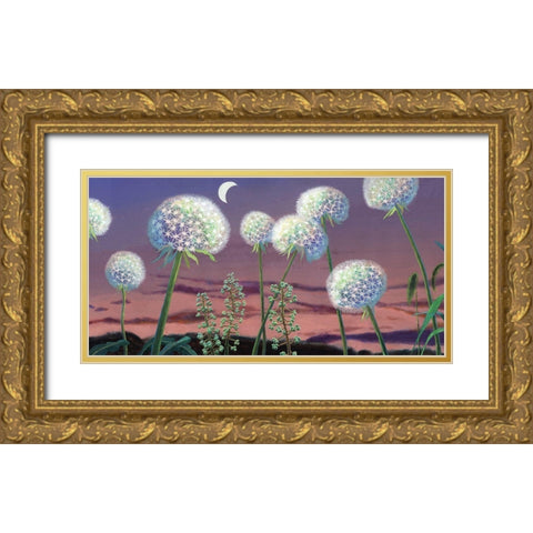 Fairland Trio II Gold Ornate Wood Framed Art Print with Double Matting by Wang, John Z.