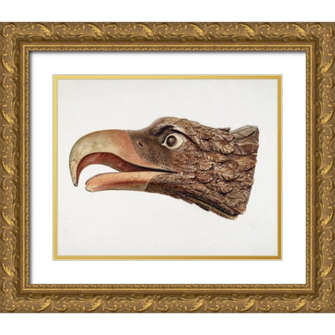 Eagle 1935 Gold Ornate Wood Framed Art Print with Double Matting by Hoxie, Jerome